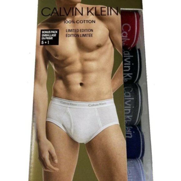Calvin Klein Other - Calvin Klein Classics Brief 100% Cotton 6Pack NWT